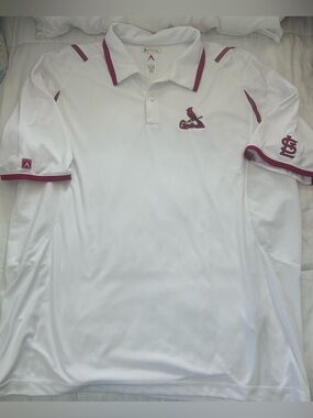 NWOT MLB St Louis Cardinals Golf Polo Shirt SzXL